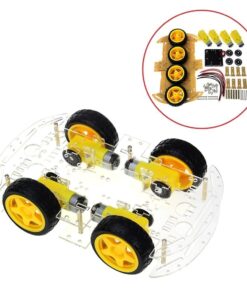 4WD Smart Robot Chassis Kit - Complete Four-Wheel Drive Platform for Building and Customizing Your Robot Projects