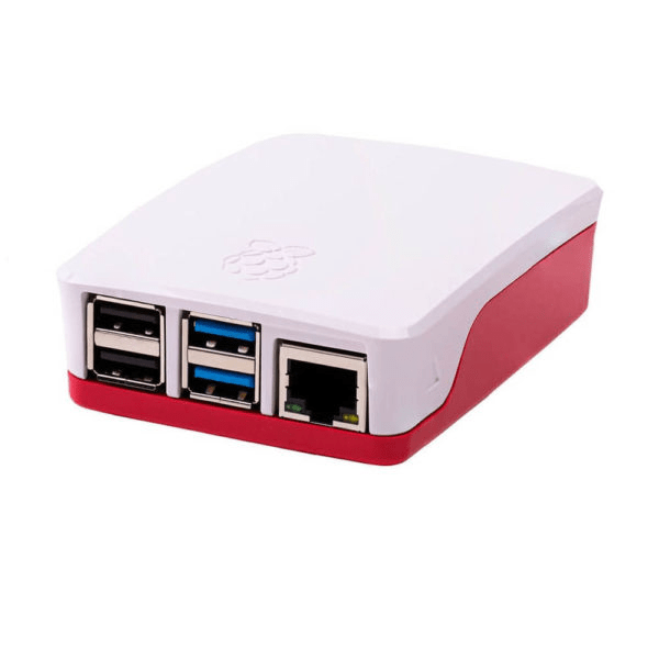 Raspberry Pi 4 Case – Red & White