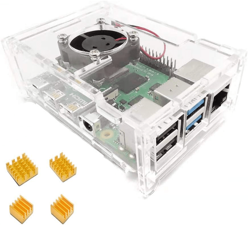 Transparent Acrylic Shell Case for Raspberry Pi 3 Model B & B+
