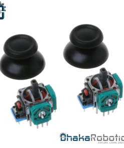 PS4 game joystick module with 3D analog axis, potentiometer, and two black thumbsticks