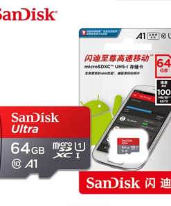 SanDisk Ultra 64GB 100MB/s Class 10 Micro SDXC UHS-I A1 - Original High-Speed Storage for Your Devices